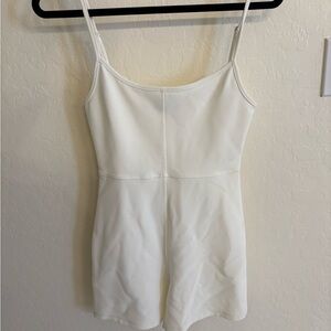 White Spaghetti Strap Romper